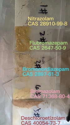 Light Yellow API Powder Flubromazepam Powder With High Purity CAS 2647-50-9